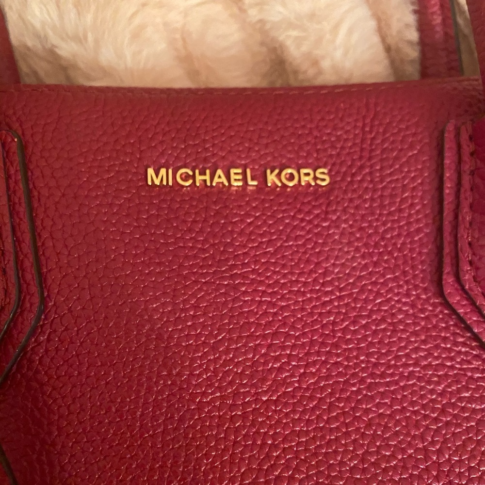 Used Michael Kors Burgundy Merced Tote
